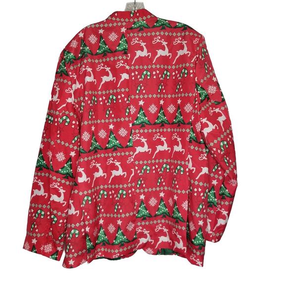 Dec. 25th Christmas Blazer Novelty Reindeer Tree Candy Canes Holiday Party XL - Picture 3 of 7